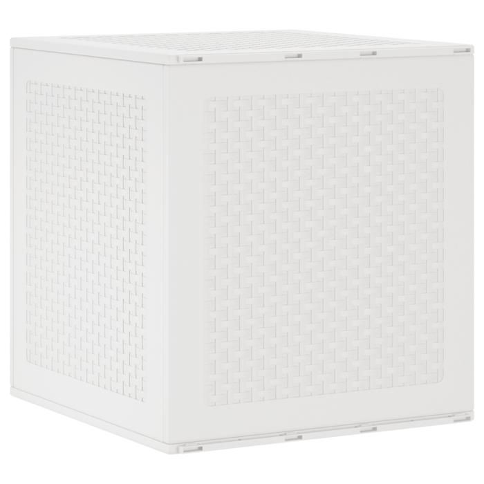 Coffre de Rangement Jardin Blanc 55x53x57 cm PP@1853588@