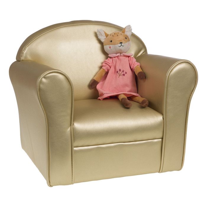 Fauteuil Club enfant doré - Amadeus Les Petits Fauteuil Club enfant doré - Amadeus Les Petits