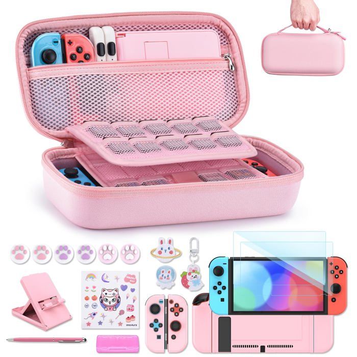 Étui de Transport Nintendo Switch 19 en 1 – Pochette