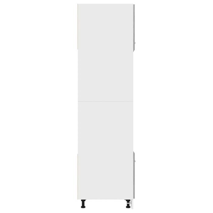 Moderne Meuble micro-ondes Lyon SWEETY Armoire base de cuisine Gris Sonoma 60x57x207 cm bois dingénierie BB1289