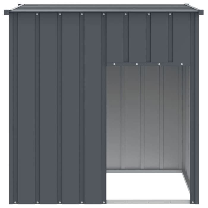 Printemps 2026 SoldesAnthracite Niche pour chien avec toit Anthracite 110x103x109 cm Acier galvanisé 2_757688