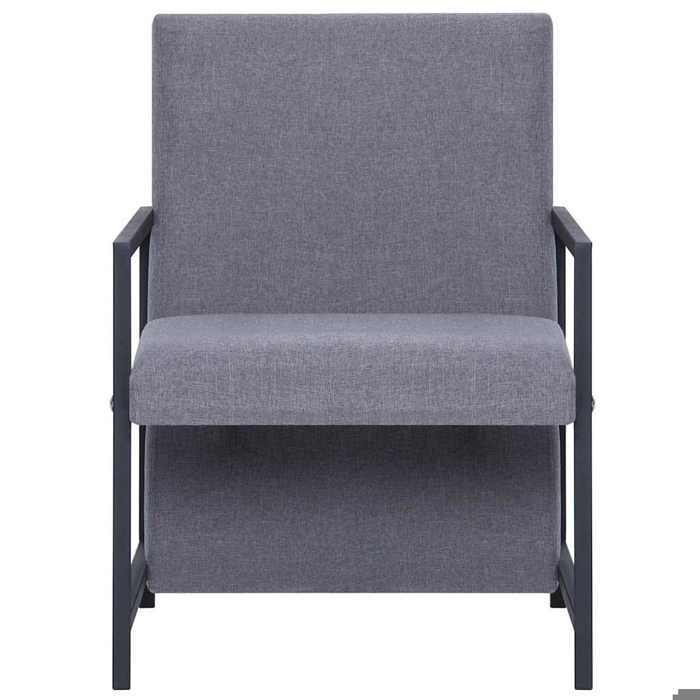 HSFTOP Fauteuil TV inclinable - Chiase-Canapé Fauteuil simple - 53 x 69 x 73cm - gris clair tissu 9_135486