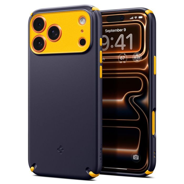Coque - SPIGEN - Caseology Nano Pop Hybrid MagSafe - iPhone 17 Pro Max - Double couche TPU/PC - Blueberry Navy