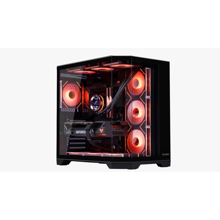 Boîtier PC ProGaming Banshee Cube Tower 1+6 ventilateurs ARGB inversés contrôleur PWM+ARGB avec télécommande incluse