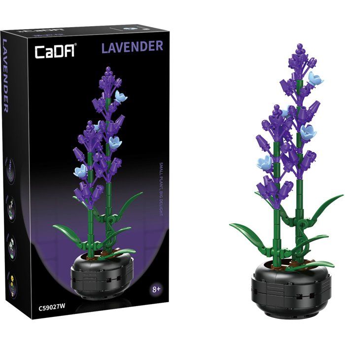 CADA Artiste Jeu de construction Plante Lavande 205 pièces Dès