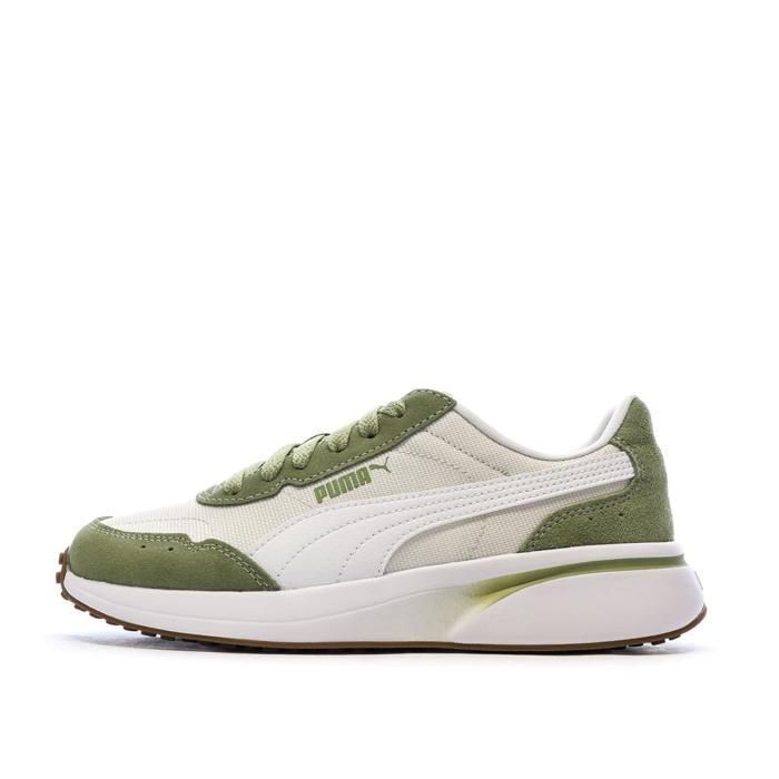 Puma Baskets Blanc/Kaki Femme Puma R78 Glance
