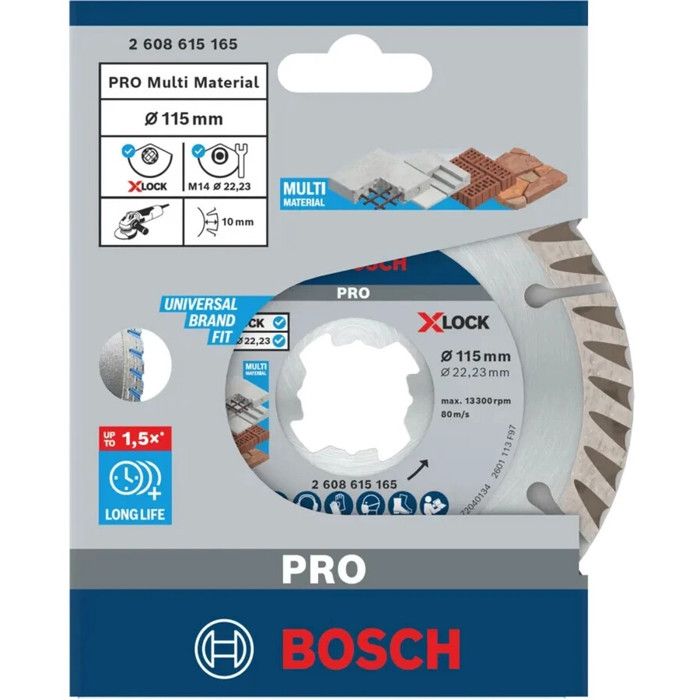 Disque diamant X LOCK MultiMatériaux Ø 125 mm Disque de coupe BOSCH 2608615286 - vue 8