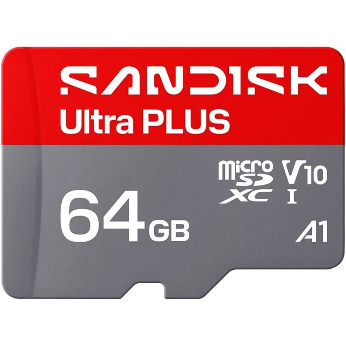 Sandisk Carte mémoire microSDXC™ Ultra® Plus 64 Go UHS-I Rouge - vue 8