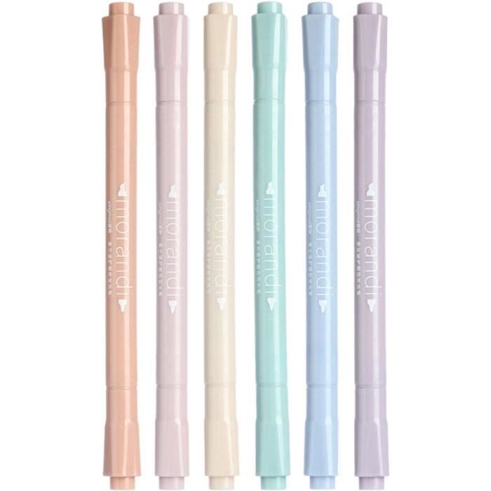 Surligneurs Pastel Funnasting 25 Couleurs Double Tête - Marqueurs Pour Surligner, Écrire Et Dessiner