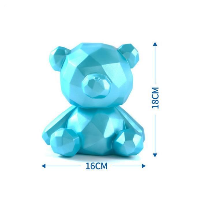 Bleu - Tirelire ours de dessin animé Kawaii pour enfants et adultes, Boîte  d'épargne, Pièces de monnaie nordi - Cdiscount Maison