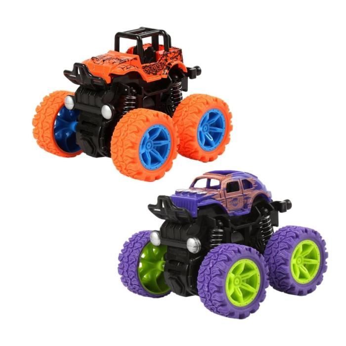 Monster Truck Toy Car, véhicule tout-terrain Jouet Voiture Monster Truck  Cadeau, mini jouets de pneus en caoutchouc Tirer des voitures pour les  enfants garçons