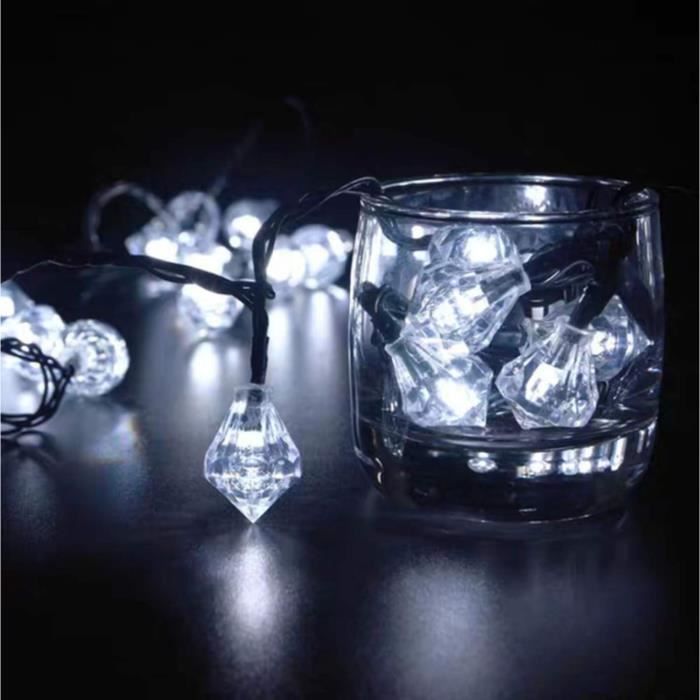 Guirlande Lumineuse Solaire Extérieur 12m 100 LEDs - IP65, 8 Modes, Blanc Chaud, Pour Jardin, Terrasse, Balcon