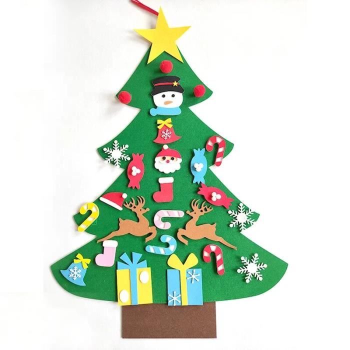 Sapin de Noël en feutre bricolage pour