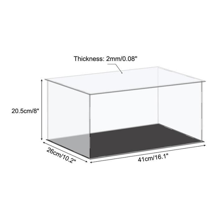 Vitrine En Acrylique Transparent 30x30x60 Cm - Pour Objets De Collection, Décoration - Épaisseur 3mm