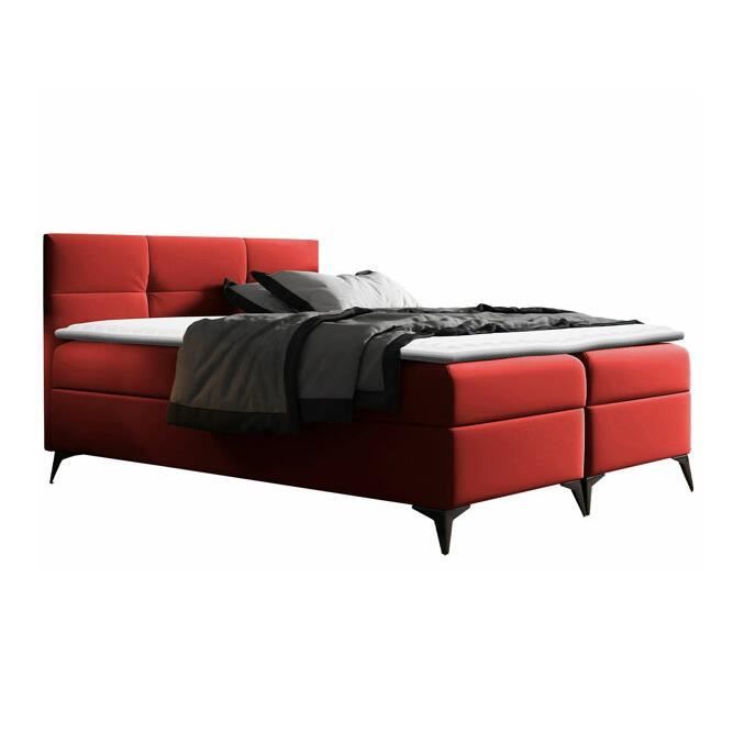 Lit - Baltimore 134 - Soft 010 - 208x164x115cm - Rouge Lit - Baltimore 134 - Soft 010 - 208x164x115cm - Rouge