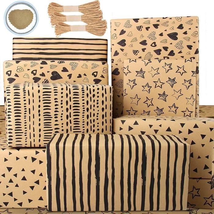 Rouleau De Papier Cadeau Vintage 250m X 35cm - Qualité Française Années 90, Parfait Pour Emballer Ou Créer
