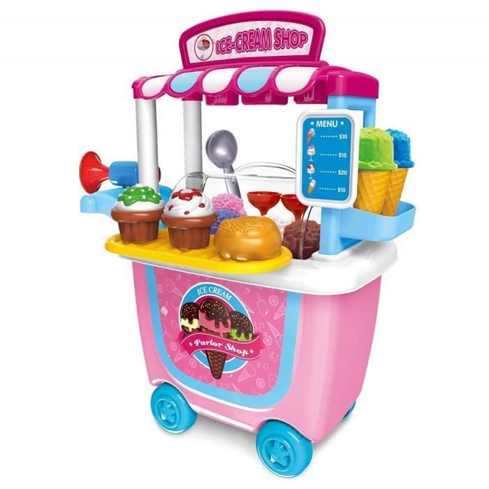 Enfants Prétend Jouets de Rôle 2 3 4 Ans Filles Garçons Cadeau Noël  d'anniversaire (crème glacée Chariot) - Cdiscount Jeux - Jouets