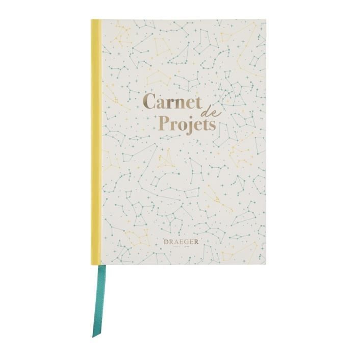 Carnet Bullet Journal Draeger Paris – Daily Journal Bien-Être Fleuri A5, 192 Pages à Pois FSC, Pages Pré-remplies