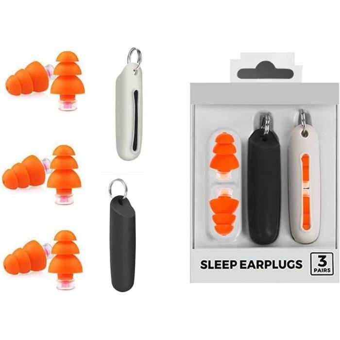 Yicaam 30 Paires Bouchons d'Oreilles Silicone Réutilisables pour Dormir, Natation, Concert, Avion - Blanc et Bleu Yicaam 30 Paires Bouchons d'Oreilles Silicone Réutilisables pour Dormir, Natation, Concert, Avion - Blanc et Bleu