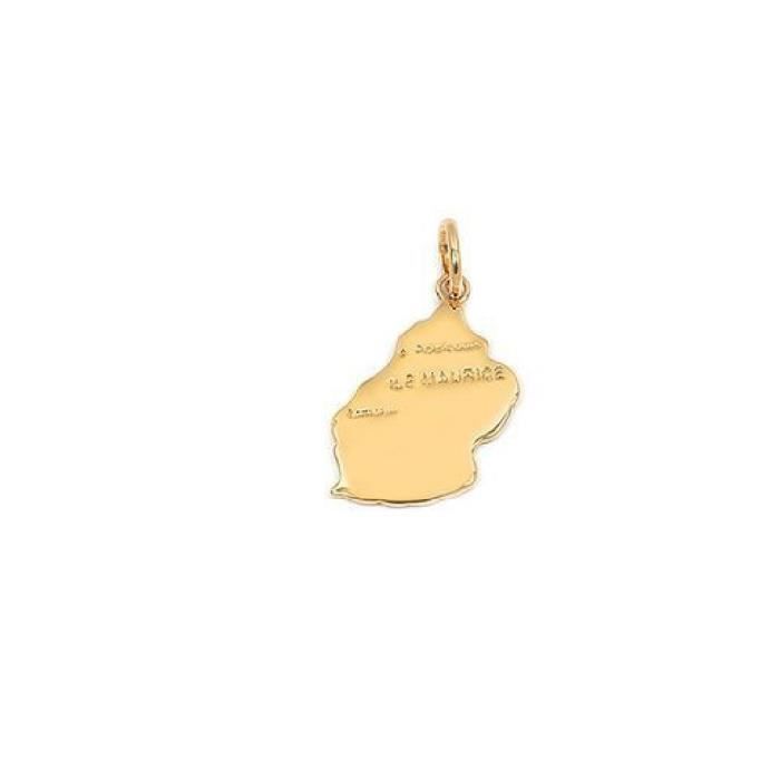 Pendentif Île Mauriceplaqué or 750/000 garanti sans nickel