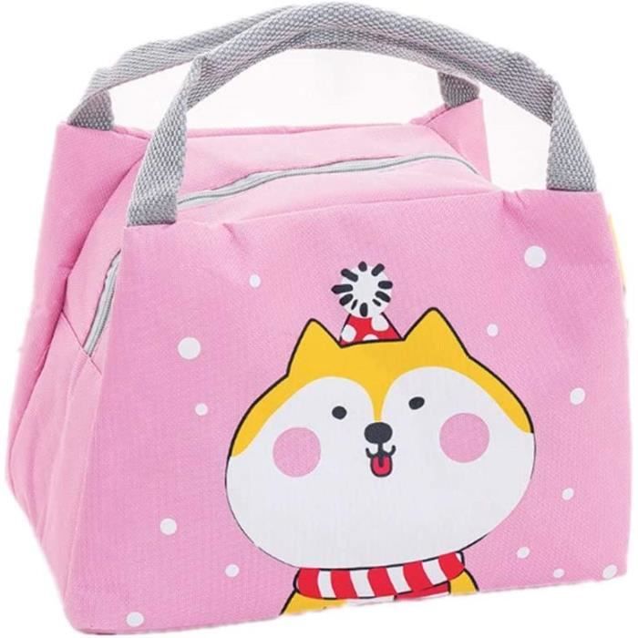 Sac Isotherme Repas Enfant 7.5L Papillon – 2 Compartiments, Bandoulière Amovible, Lunch Box École Pique-Nique Fille Garçon