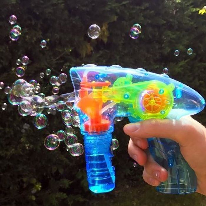 Machine à Bulles, Souffleur à Dinosaures Bulles Avec Solutions 236ml,  Pistolet à Bulles de Savon Automatique