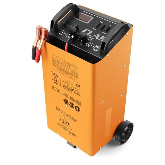 WilTec Chargeur de Batterie Moto Voiture Auto rapide - Class Boost 430 - Batteries 12V et 24V - 30560