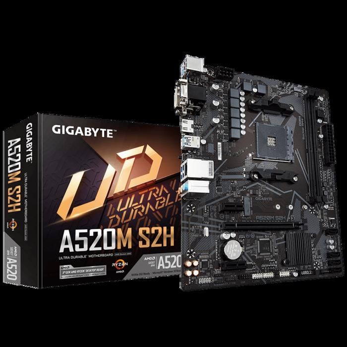 Carte mère - Gigabyte - A520M S2H - Micro ATX - AMD A520 - DDR4 SDRAM