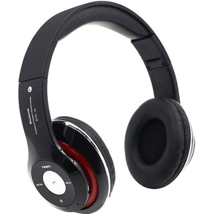 4€93 sur Casque sans fils bluetooth et filaire avec microphone