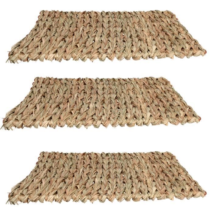 Hamac Cochon D'Inde Cousu Main 34x34CM Cage Furet Réglable Librement Pour Repos Jeu Sieste Cabane Lapin Conception Antidérapante - Animalerie