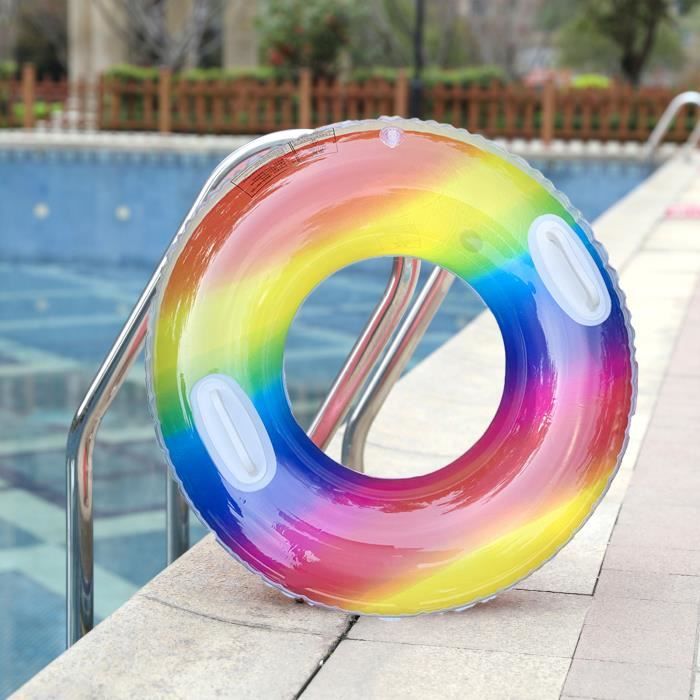 Bouée Gonflable Rayée Vintage – PVC épais – 50 Ou 75 Cm – Pour Enfants (10-25 Kg) Et Adultes (55-80 Kg)