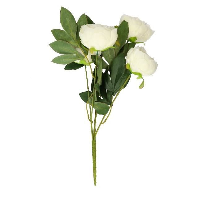 Le charme est un bouquet de fleurs blanches ressemblant à des pivoines. -  Cdiscount Maison