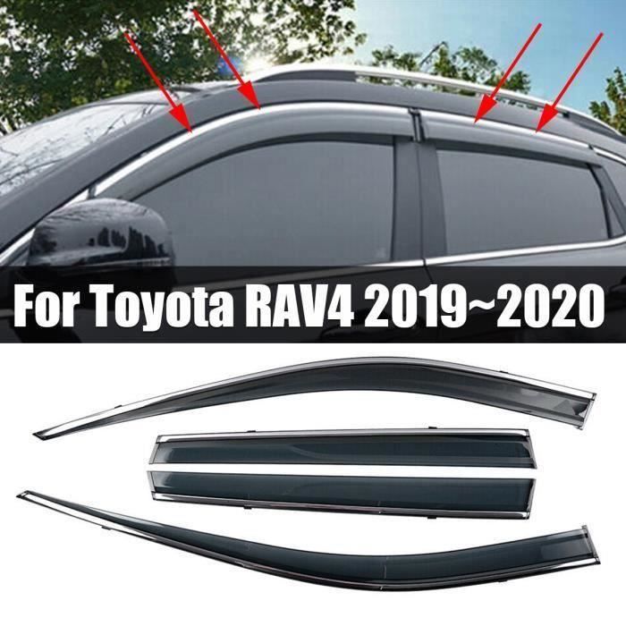4 PCS Déflecteur de pluie de pare-soleil voiture Visières anti-pluie argent  pour fenêtre Protection pour Toyota RAV4 2019-20 Ep06950 - Cdiscount Auto