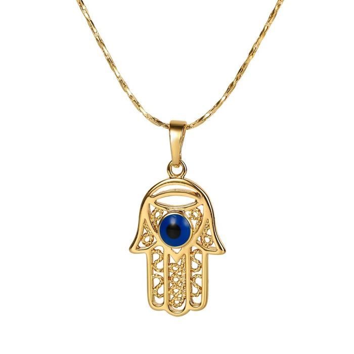 Yoursfs Collier Croix Or plaqu/é 45cm Pendentif en Cristal pour Femme ou Homme comme Accessoire ou Cadeau Saint Valentin