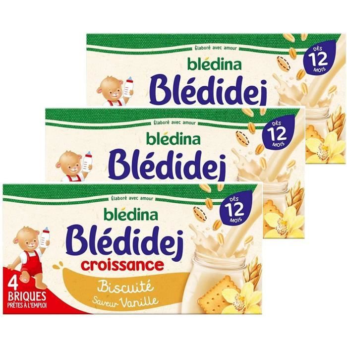 Blédina - Blédi'dej Céréales Lactées Chocolat Brique Bébé Dès 12 mois