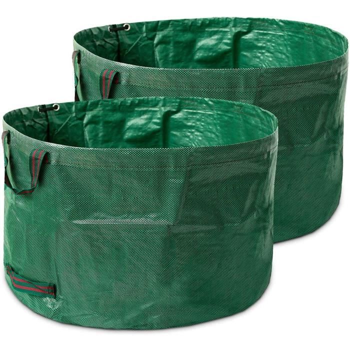 Sacs à Déchet de Jardin - Pliable - 63 Gallons - Résistants - 2pcs