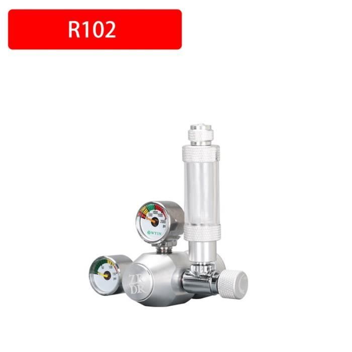 Répartiteur CO2 Pour Aquarium - Double Sortie, Alliage Aluminium, Réglage Précis - Pour Plantes Aquatiques