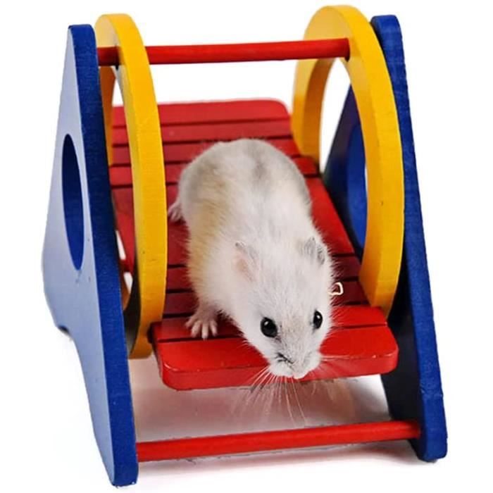 5 Jouets Pour Poulailler SUQ - Balançoire Arc-en-Ciel, Xylophone, Miroir, Mangeoire Pour Poules
