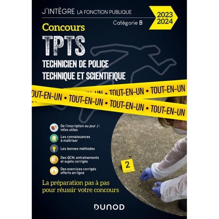 Concours TPTS - Technicien Police technique et scientifique - 2023-2024
