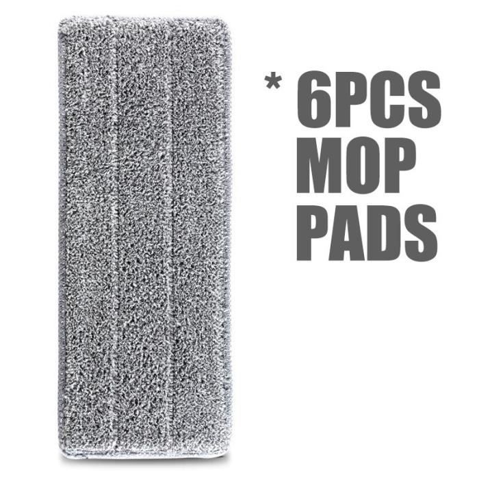 Serpillière Microfibre Homéa 120gr - Double Pas De Vis Anthracite - Haute Absorption
