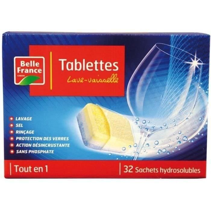 Pastilles lave vaisselle 5 en 1 Belle france x32