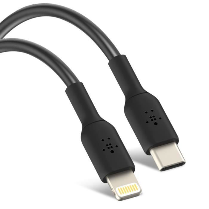 Belkin câble tressé USB-A vers USB-C, 1M, Noir