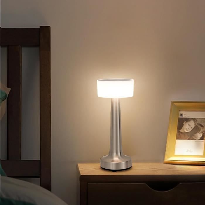 Lampe sans fil rechargeable exquise, lampe de chevet sans fil