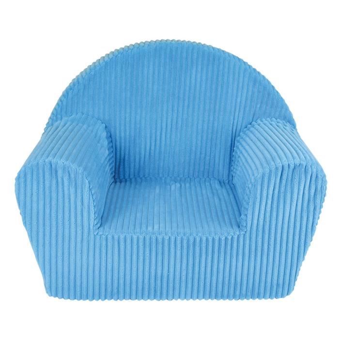 Fauteuil Club Cotelé Bleu pour Enfant - Fun House