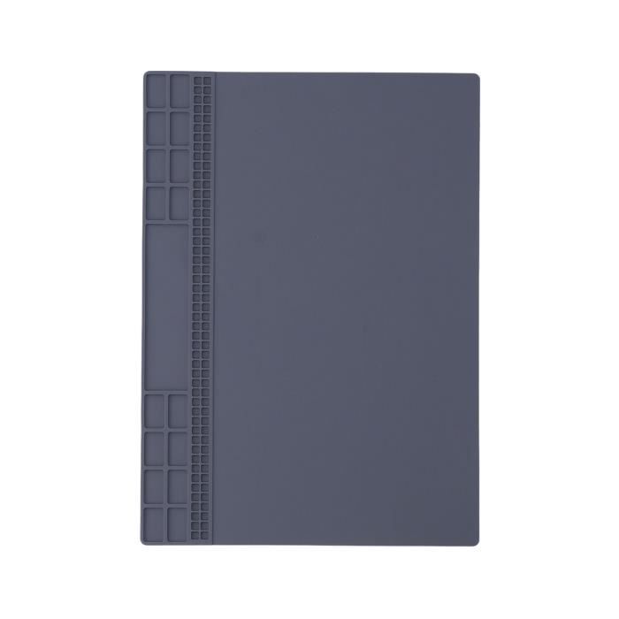 Tapis De Soudure En Silicone 35x25 Cm - Protection Thermique Pour établi, Réparation électronique - Inclus Outils Triangulaires Et Grattoir