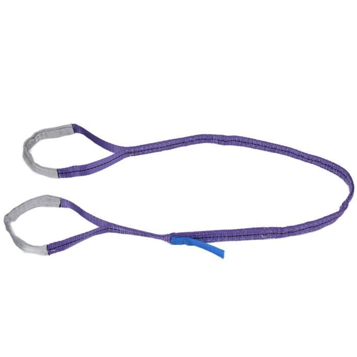 Élingue De Levage 1T En PES - Sangle Plate Violette 30 Mm - Facteur Sécurité 5:1 - Pour Industrie, BTP - 6