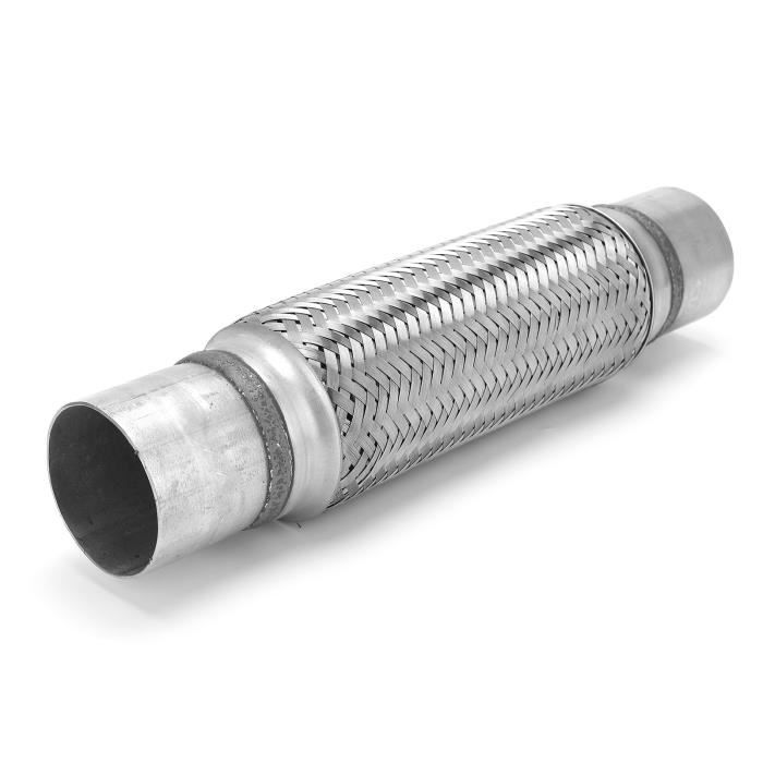 Tuyau Flexible échappement Acier Inoxydable 38x102mm - Joint étanche Anti-vibration - Pour Réparation Système échappement Voiture