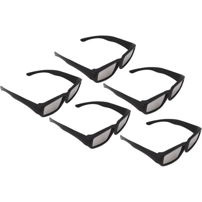 Lunettes 3D En Papier 20 Pièces - Pour TV, Ordinateur, Projecteur, Design Coloré Bloc - 2