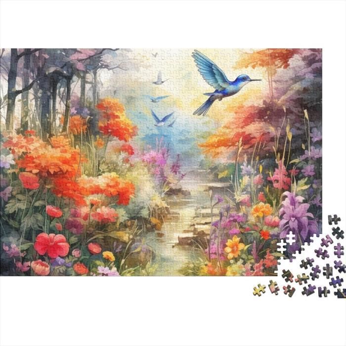 Puzzle en Bois pour Adultes et Enfants - Forme d'animal Unique, 41 x 29,7 cm, 300 Pièces (Loup Intrépide
