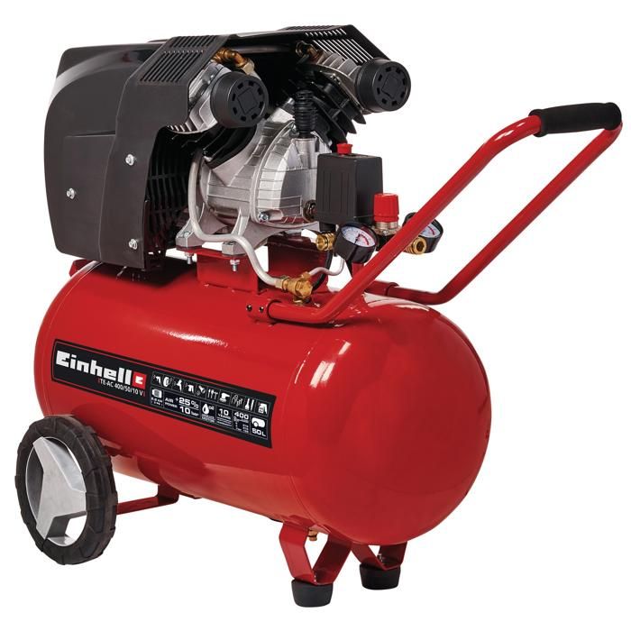 Einhell Compresseur TE AC 4005010 V 10 bar cylindre en V réservoir de